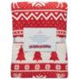 Personalised Festive Fleece Blanket, thumbnail 2 of 7
