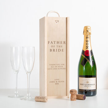 Personalised Father Of The Bride / Groom Bottle Gift Box, 3 of 6