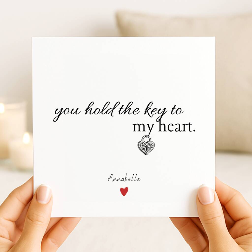 Personalised Love Card For Girlfriend, Fiancee Or Wife – Customisable Greeting Card For Partner, Anniversary, 1 of 4