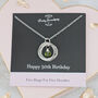 50th Birthday Birthstone Necklace, thumbnail 1 of 11