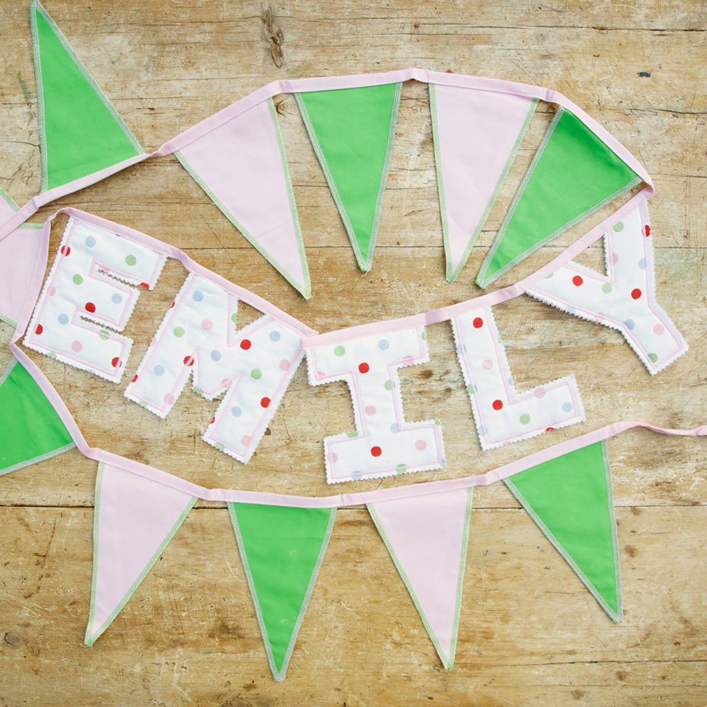 Personalised Handmade Nursery Bunting By Jonny's Sister ...