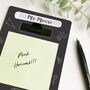 Personalised Teacher Sticky Note Holder Two Colours, thumbnail 3 of 7