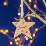 Personalised Star Christmas Tree Bauble, thumbnail 3 of 7