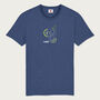 Mojito Heather Blue Organic T Shirt, thumbnail 6 of 8