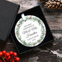 Our First Christmas Married Personalised Decoration Bauble, thumbnail 2 of 2