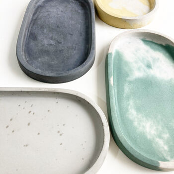 Sustainable Concrete Shapes Dish Trinket Tray, 9 of 11