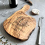 Personalised Tree Heart Carved Cheese/Chopping Board, thumbnail 1 of 4
