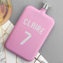 Personalised Slimline Shirt Number Hip Flask, thumbnail 3 of 10