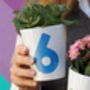 Number Plant Pot, thumbnail 2 of 3