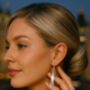 Long Tassel Liquid Silver Sterling Earrings, thumbnail 2 of 10