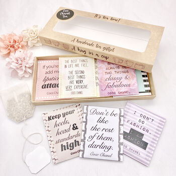 Gift For Fashion Lovers: Coco Chanel Tea Gift Set, 11 of 12