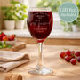 Personalised Thank You Wine Glass, thumbnail 3 of 7