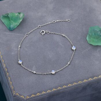 Delicate Moonstone Bracelet, 6 of 10