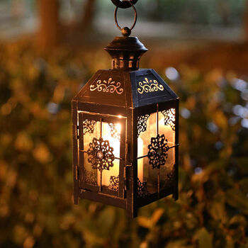 Metal Hanging Candle Lantern Decorative Accessories, 8 of 8