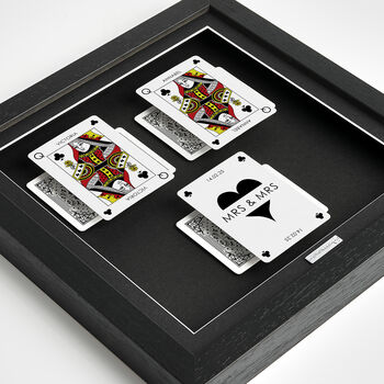 The Perfect Hand Queen And Queen Personalised Gift Frame, 8 of 12