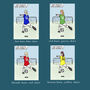 Personalised Football Print For Girls, thumbnail 2 of 2