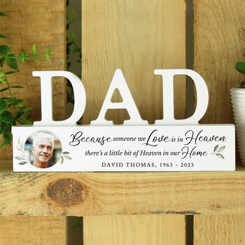 Personalised Botanical Dad Memorial Ornament, 2 of 4