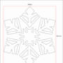 Large Snowflake Stencil For Christmas Projects, thumbnail 5 of 5