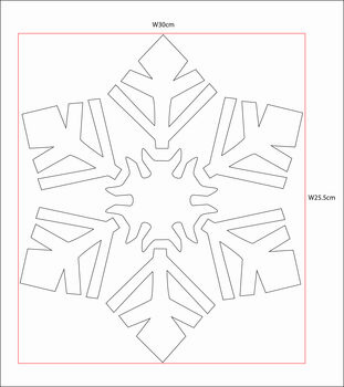 Large Snowflake Stencil For Christmas Projects, 5 of 5