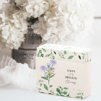 Personalised Birth Flower Birthday Handmade Soap, 7 of 7