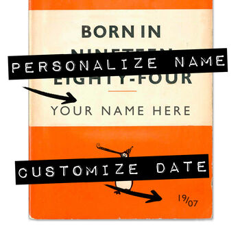 40th Birthday Gift, 1984 Book Cover Personalised Parody, 2 of 10
