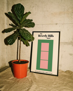 The Beverly Hills Hotel Giclée Retro Art Print, 3 of 3
