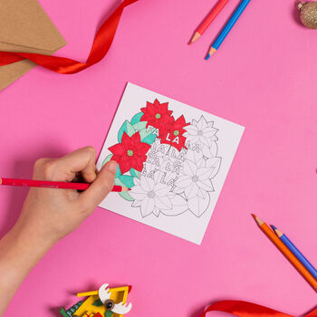 Set Of Five Illustrated Christmas Cards, 8 of 8