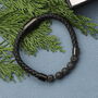 Personalised Christmas Lava Stone Bracelet For Men, thumbnail 8 of 10