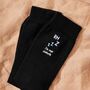 Personalised Sleep Black Socks, thumbnail 1 of 4