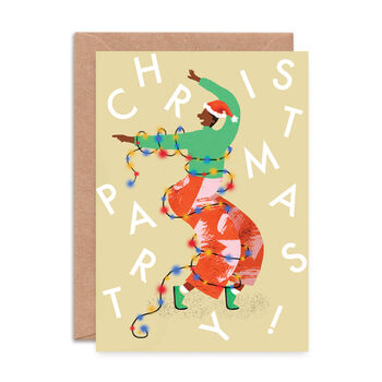 Pack Of Eight Christmas Party Cards, 10 of 10