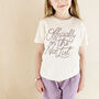Parent And Child 'On The Nice List' T Shirt Set, thumbnail 3 of 10
