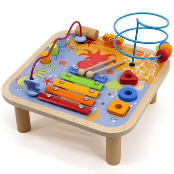Multi Activity Wooden Activity Table, 3 of 5