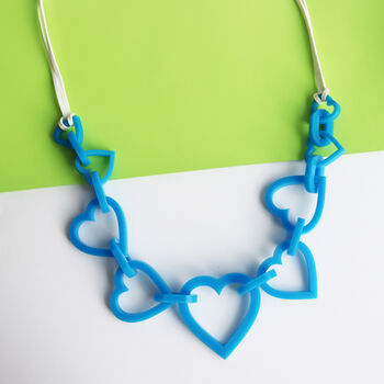 Large Heart Acrylic Necklace, 7 of 12