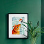 Tiger And Toucan A4 Recycled Art Print, thumbnail 1 of 4