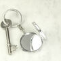 Personalised 50th Birthday Ten Pence Compact Mirror Keyring, thumbnail 5 of 7
