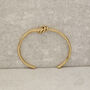 Double Knot Bangle Gold, thumbnail 4 of 7