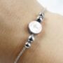 Personalised Silver Plated Cross Round Bracelet, thumbnail 3 of 5