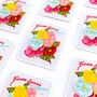 Illustrated Flower Seed Packet Woven Cloth Patch, thumbnail 4 of 6