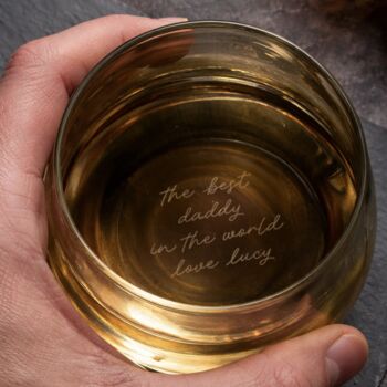 Personalised Etched Secret Message Glass, 2 of 4