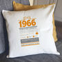 Personalised 60th Birthday Gift 1966 Cushion, thumbnail 5 of 9