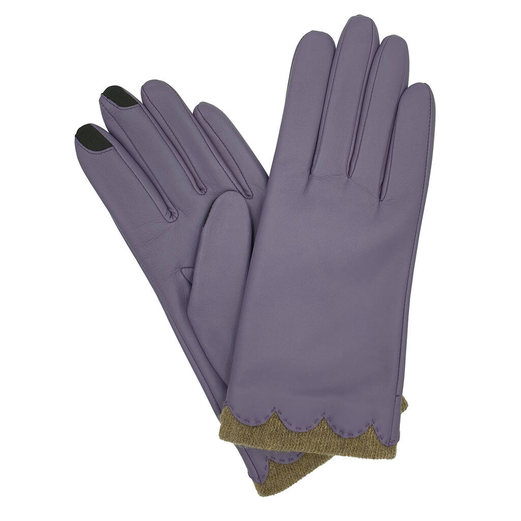 Beatrice. Women's Leather Touchscreen Gloves By Gloves