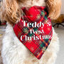 Personalised Christmas Puppy Bandana, thumbnail 1 of 5