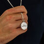 Travel Rune Personalised Solid Silver Necklace, thumbnail 2 of 10