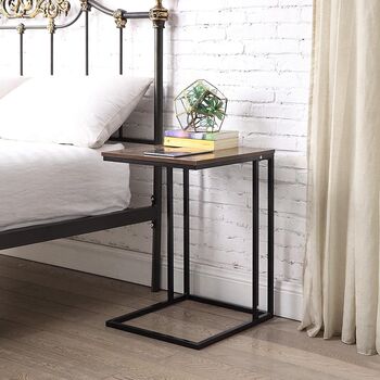 C Shaped Sofa Side Table End Table Workstation, 5 of 7