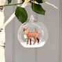 Christmas Glass Deer Bauble, thumbnail 4 of 4
