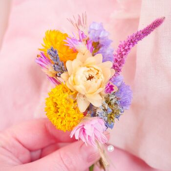 The Botanical Grove Dried Flower Baked Blossom Corsage, 2 of 3