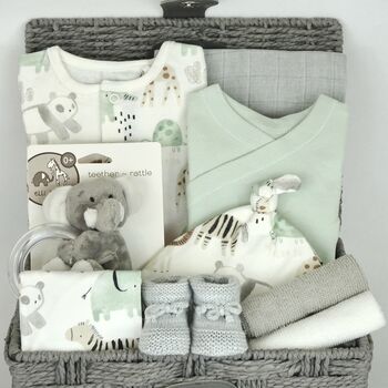 Animal Adventures New Baby Gift Set Hamper, 2 of 8