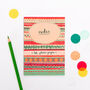 Patterned Aztec Notebook, thumbnail 1 of 3