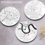 Personalised Ceramic Custom Map Coasters, thumbnail 5 of 6