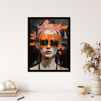 Break The Make Up Mould Punk Girl Wall Art Print, 4 of 6